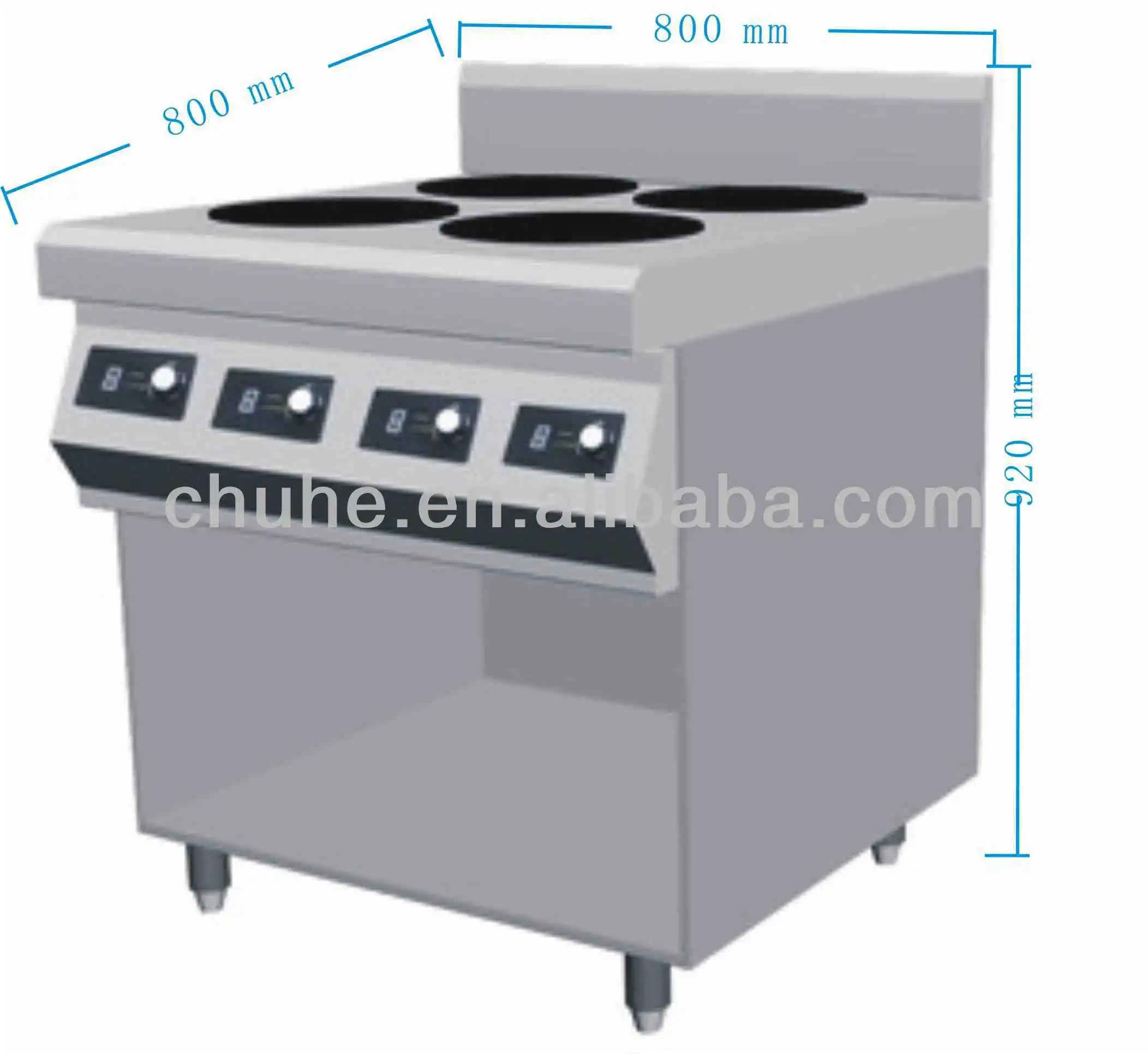 
China more than 10 Years Experiences Induction range cookers with 4 burners and oven 