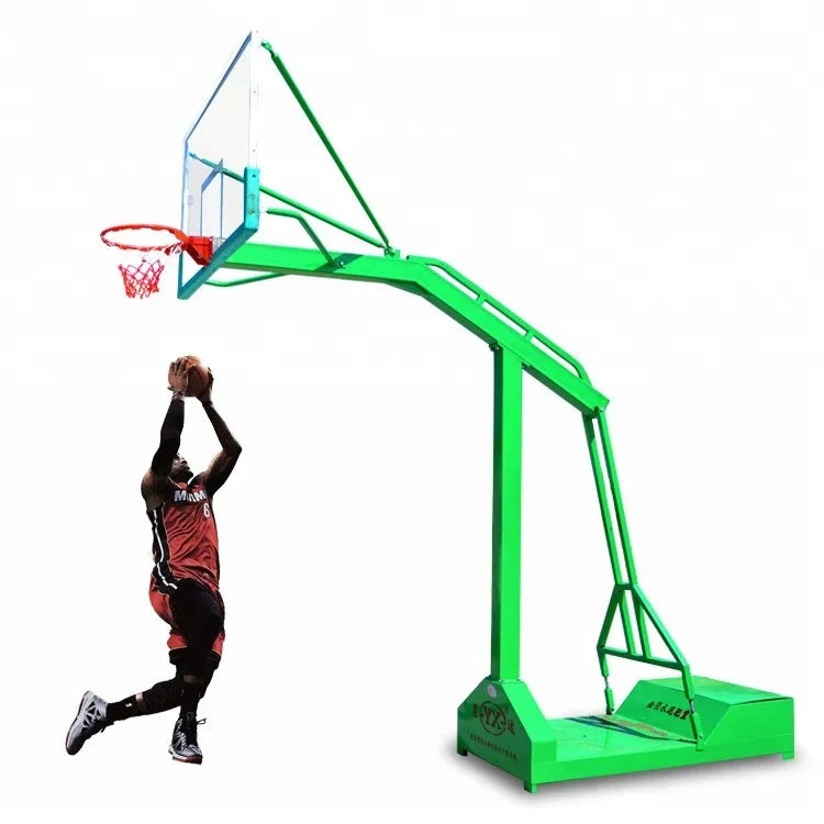 

FIBA approved movable portable outdoor basketball hoop stand, Bule;red;green;black