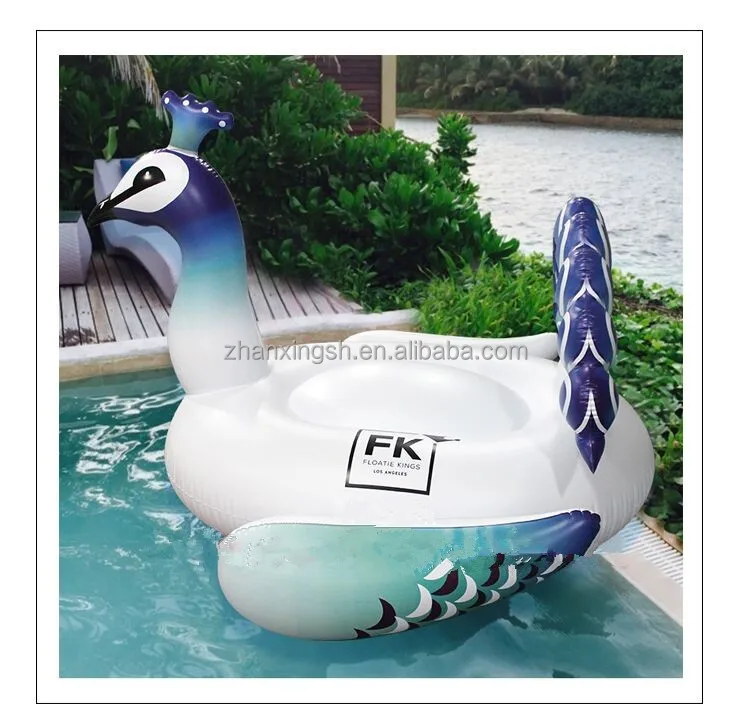 giant peacock pool float