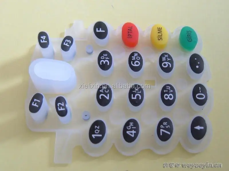 
Low price high quality silicone rubber keypad 