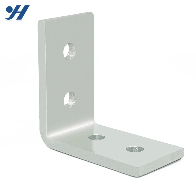 Hot Dip Galvanized Steel Unistrut Angle Iron Corner Brackets 2 Hole