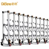 modern retractable aluminum alloy tall manual security barriers with light gate