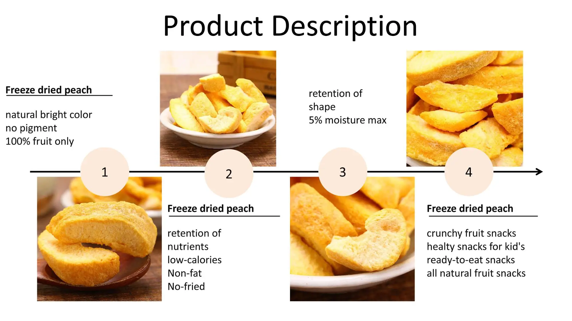 fat free crispy dry fruit chips snacks peach crisps healthy bulk