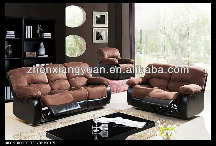 Living room products Brush Microfiber Recliner Sofa