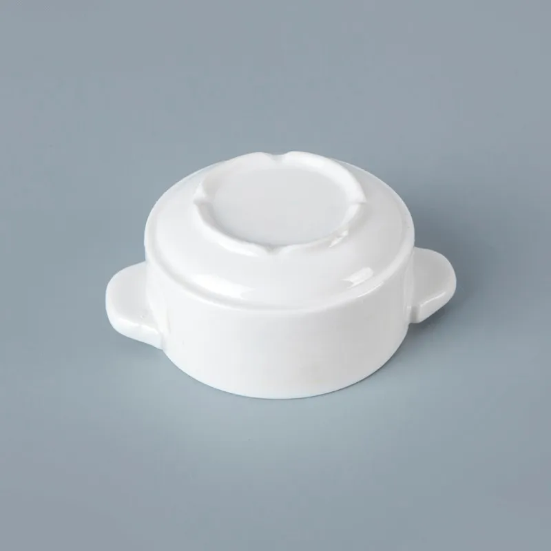 Two Eight white ceramic serving bowls factory for dinning room