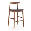 wholesale danish cafe bar furniture wooden kitchen counter High chair bar stool