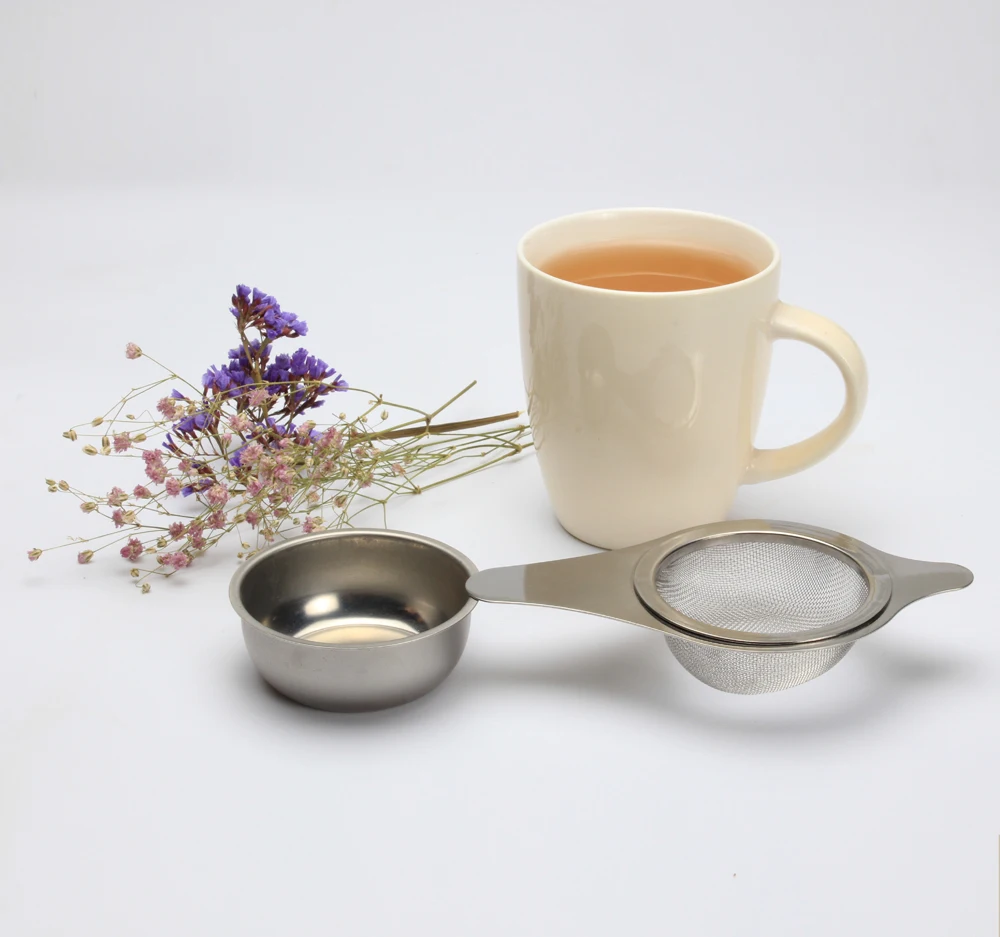 

Kitchen Accessories Fine Holes Stainless Steel Mesh Tea Infuser Basket Tea Strainer set tea tools