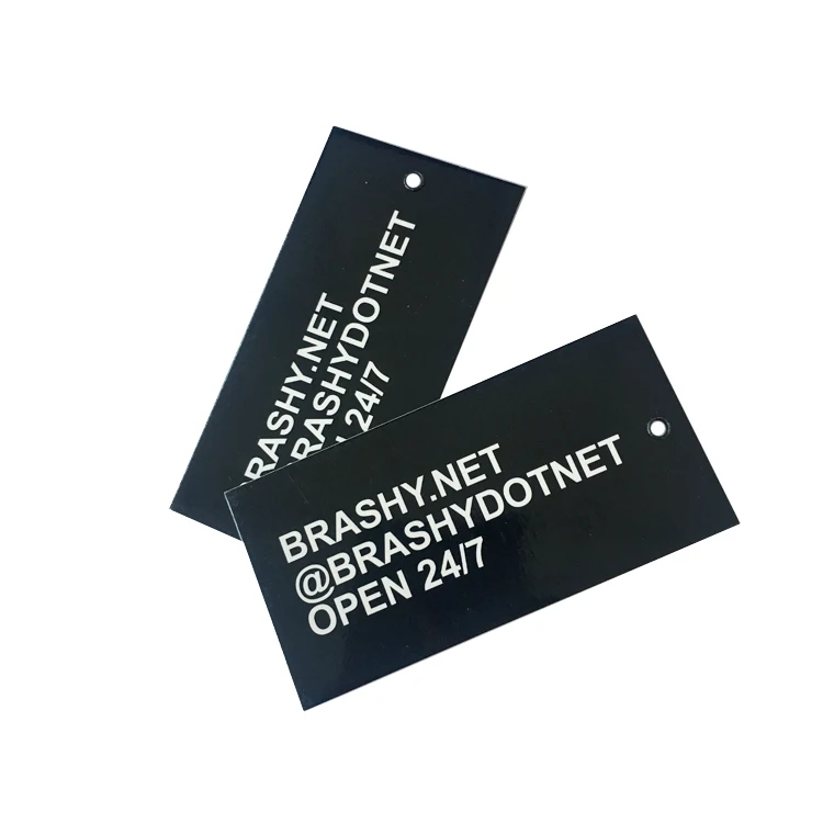 

custom garment thick hang tags clothing brand tags, Cmyk