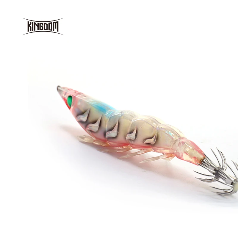 

KINGDOM Model 3514 New Fishing Squid Lure 108mm 20g Sinking Plastic Squid Bait With Strong Hooks Fishing Lures, 3 colors available