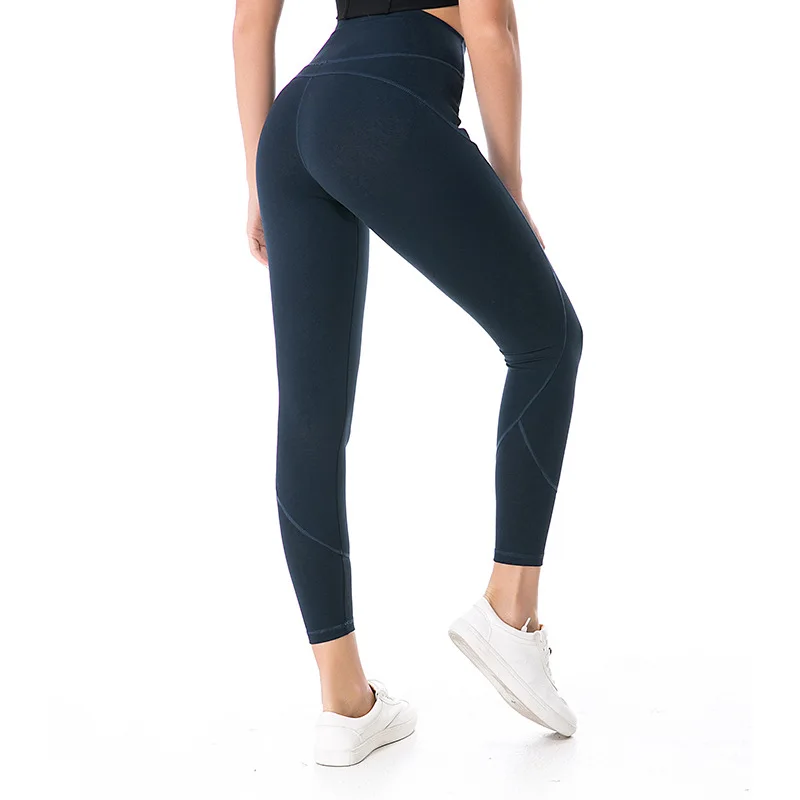

Amazon Hot Selling Run Sport Fitness Leggings Custom Women Gym Workout 87 Nylon 13 Spandex Yoga Pants High Waist Yoga Leggings, Black or customized colors
