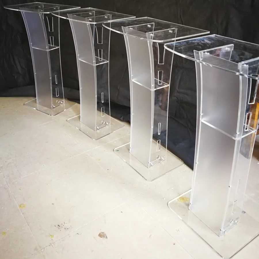 Modern Frosted Acrylic Lectern Podium Buy Frosted Acrylic Lectern