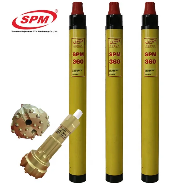 
SPM360 165mm 178mm borehole DTH oil drilling bits tools for DHD360 High air pressure rock dth hammer button bits and bits 
