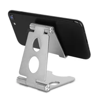 

Metal portable foldable swivel phone stand desktop customise table aluminium stand for mobile smartphone stand 2 axis