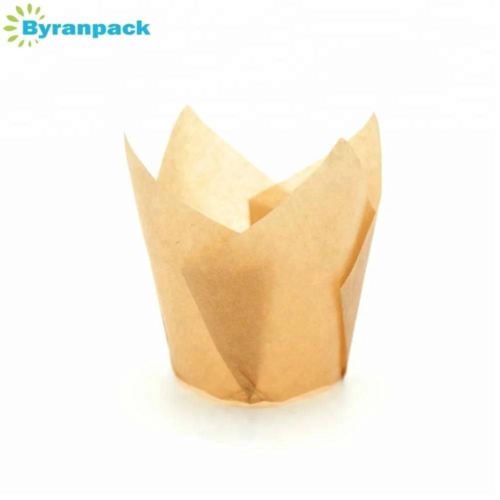 
Amazon hot sale Europe greaseproof paper tulip paper muffin baking cup 