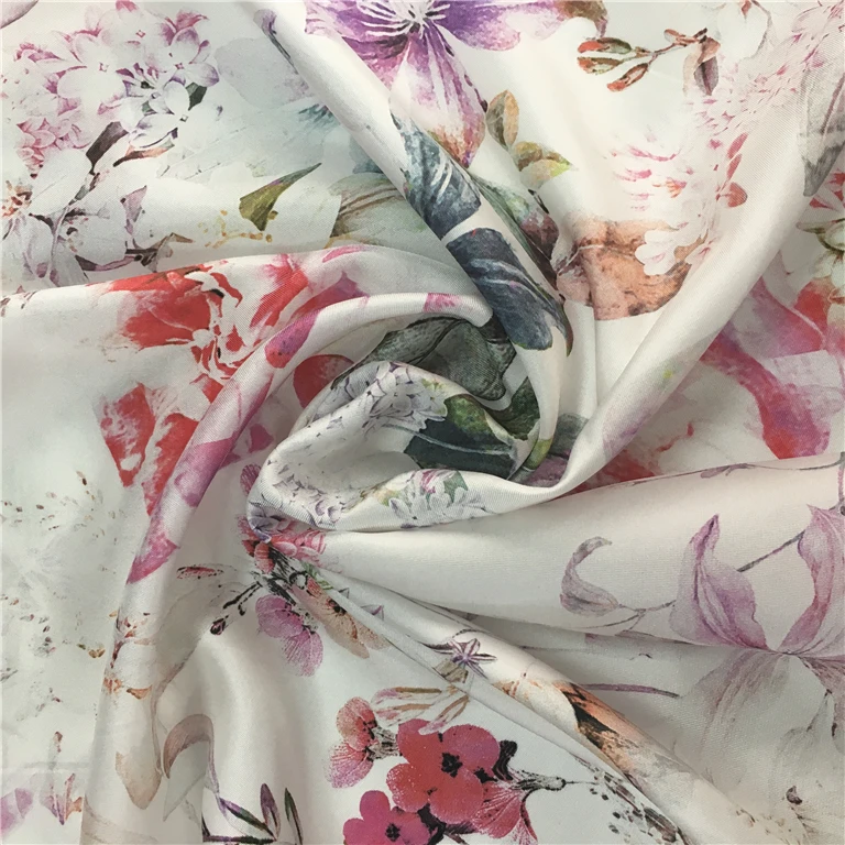 Fy Printed Silk Fabric Custom Printed Twill Type Buy Printed Silk Fabric,Digital Print Silk