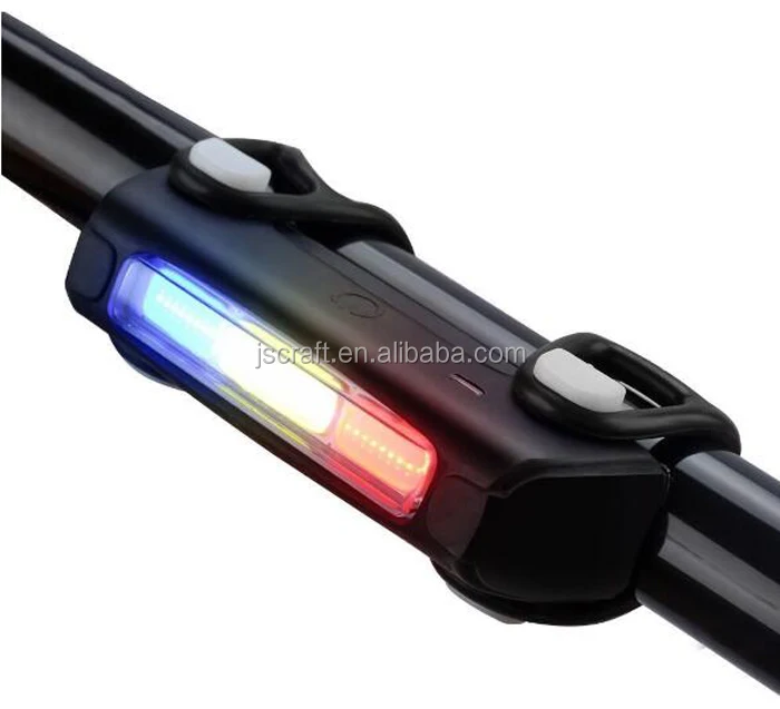 

7 Modes High Intensity USB Rechargeable Bicycle Rear Tail Light Cycling Safety Flashlight, N/a