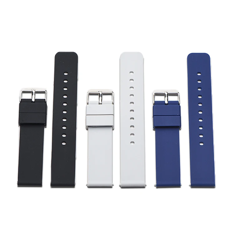 

Quick Release 20mm SIlicone Thin Rubber Watch Bands for Men and Women