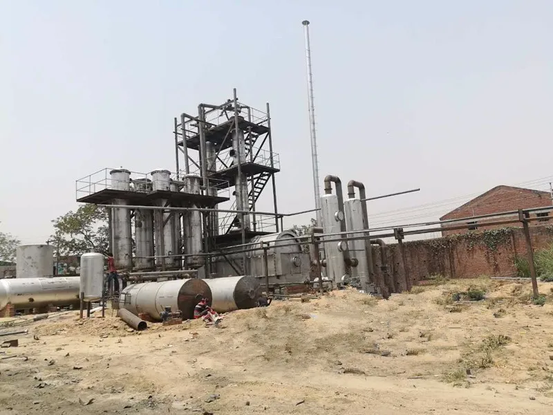High capacity Continuous Waste Oil Refinery Machine to diesel with 85% oil yield