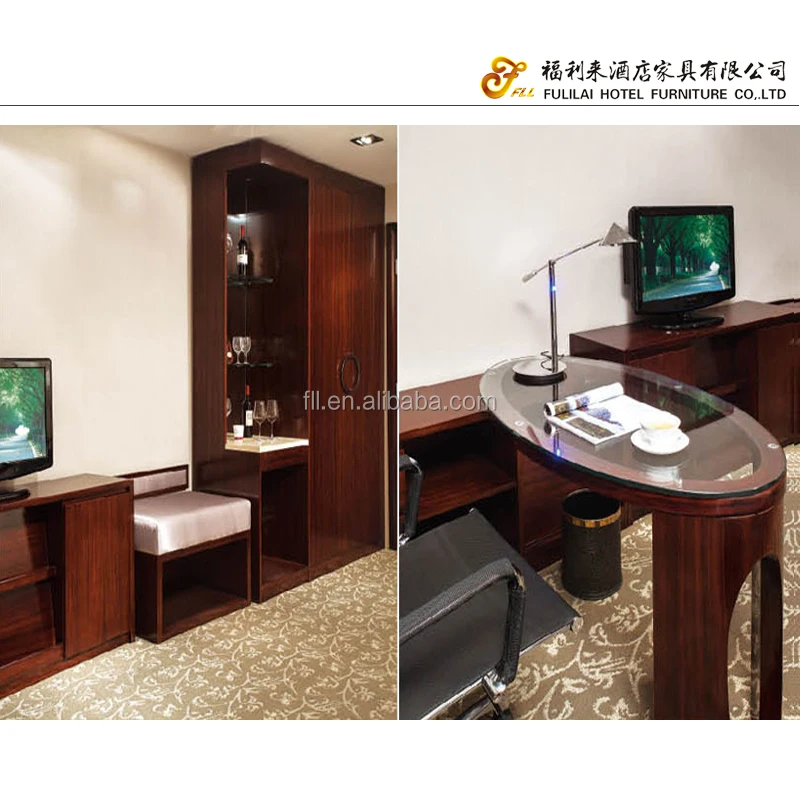 
Customized interior wall panels hotel fixed furniture for 5 star hotel 