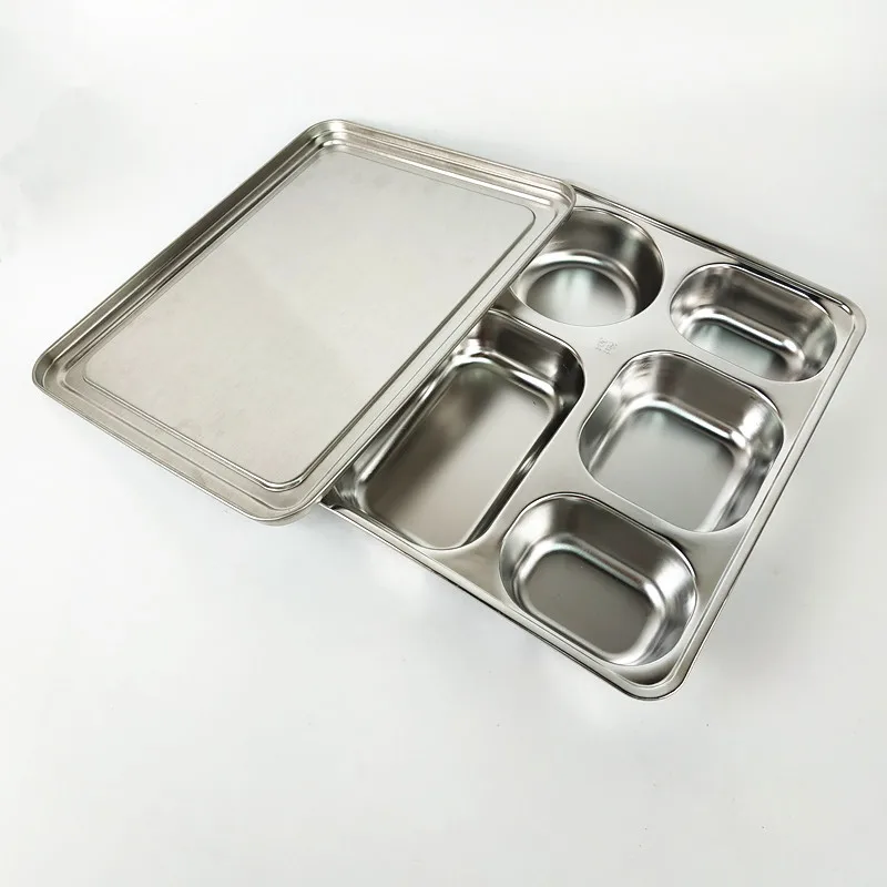 Factory Hot Sale Stainless Steel School Deep Lunch Tray / 5 ...