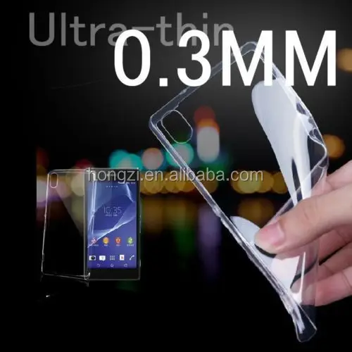 

0.3mm Ultra-thin Clear Crystal Transparent TPU Gel Soft Case Cover For Sony Xperia Z1 Z2 Z3 Compact mini M2 T2 T3 C3 E3, N/a