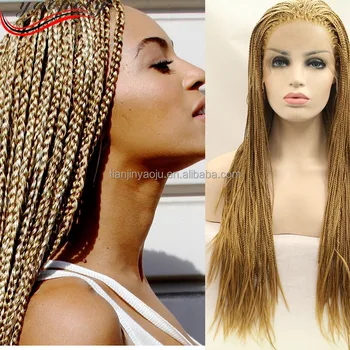 Beyonce S Hair Style Blonde Hand Made Micro Braiding Synthetic