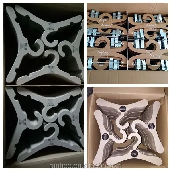 FSC Approved Paper Baby Hangers Baby Clothes Hanger For Scarf Towel Display