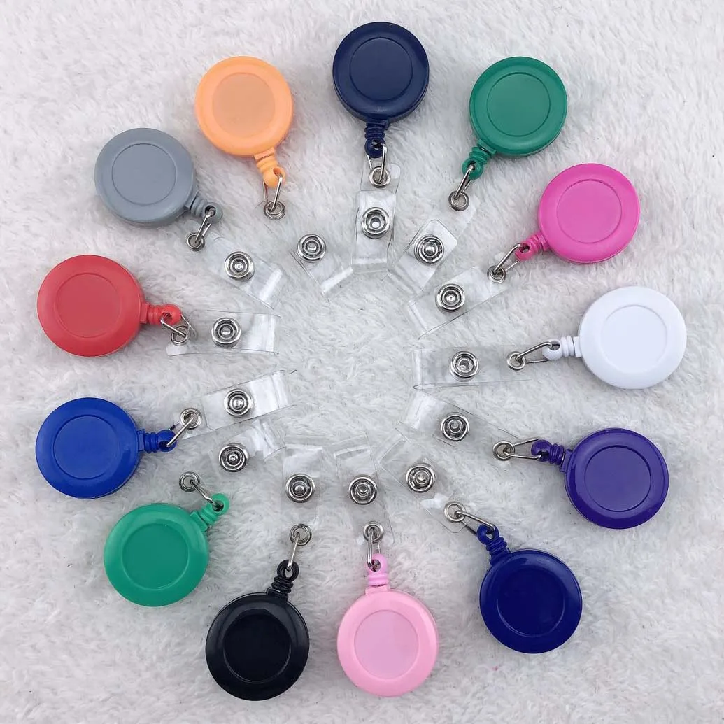 

Personalized DIY monogram badge reels, 13 colors