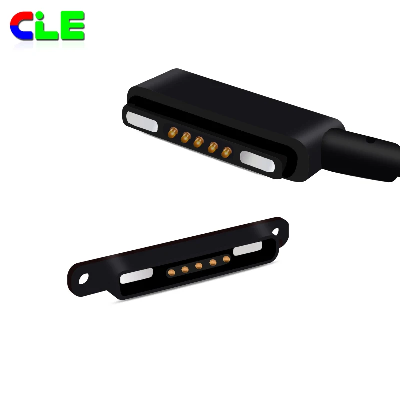 Custom Magnetic Pogo Pin Charge 5pin Usb Connector - Buy 5 Pin Usb ...