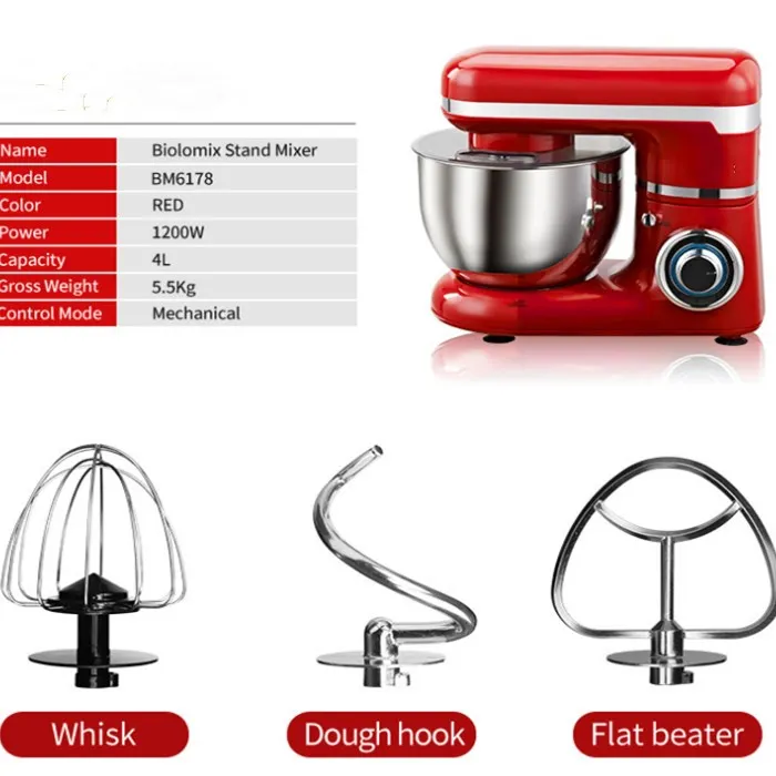 
kitchen food aid mix dough electric cake stand mixer 