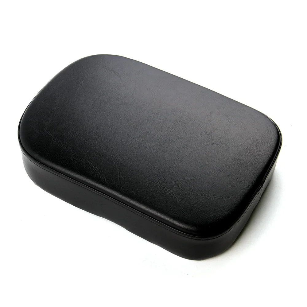 

Synthetic Leather Suction Cup Passenger Pillion Pad Seat Rectangle Cushion Pad Sportster for Harley XL 883 1200 Dyna Touring, Black