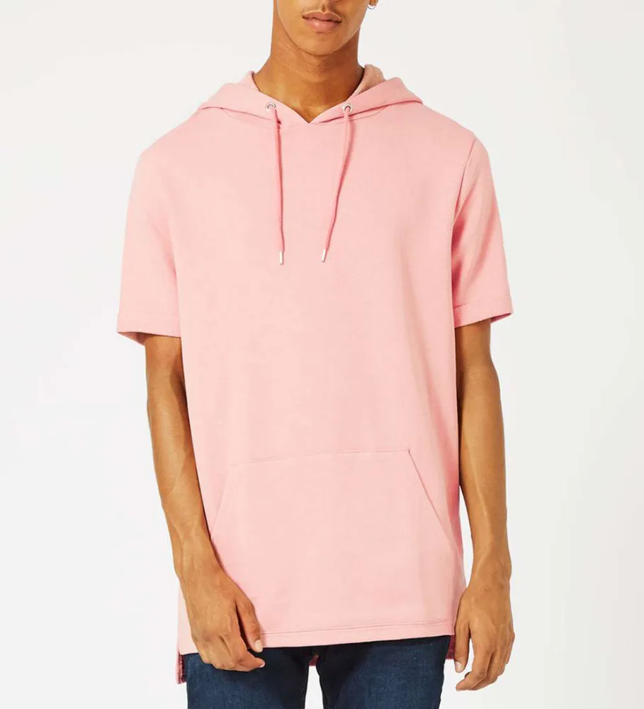 sudadera corta rosa