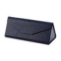 

personalized folding PU leather glasses cases with flap for reading glasses/sunglasses
