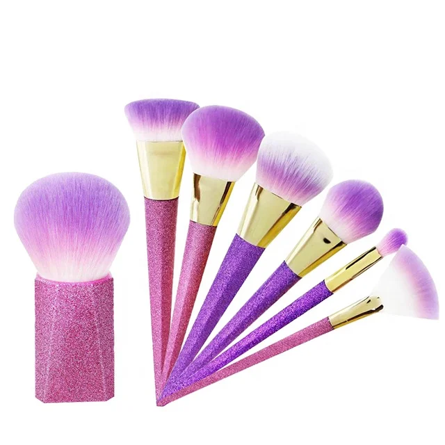 Wholesale Cheap Make Up Brushes Set Cute Makeup Brush Set White Tip