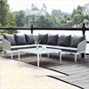 Budget High Quality Outdoor garden set furniture modular 7 seater sectional sofa lounge Patio rattan wicker durable corner sofa