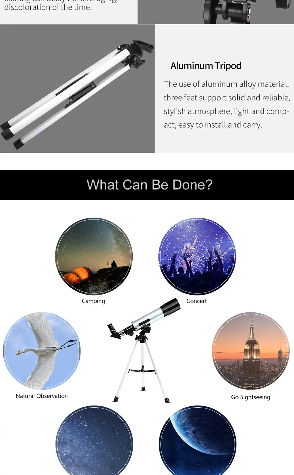 High quality F36050M astronomical telescope, wholesale astronomical telescope,telescope mirror astronomical + tripod