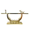2 meter in length hotel gold console table luxury console table