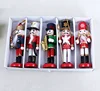 Home christmas decoration wooden soldier nutcracker set