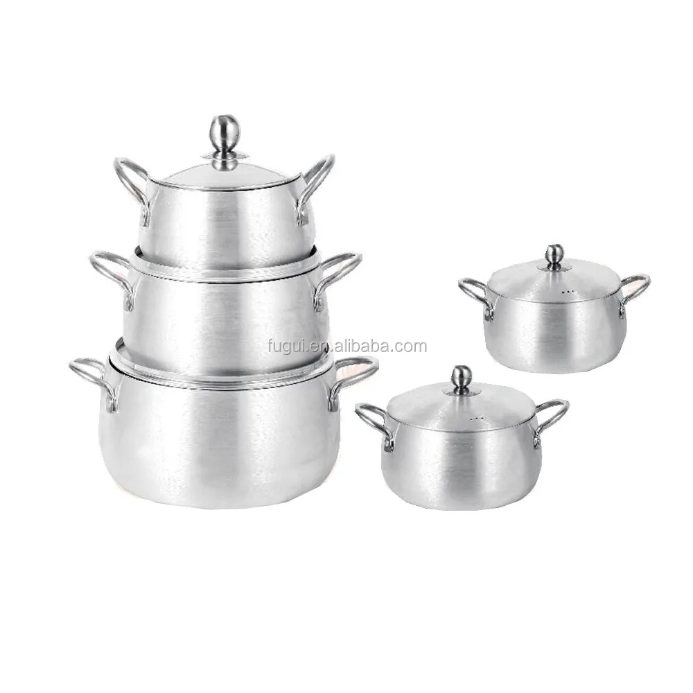 aluminium cooking pot set