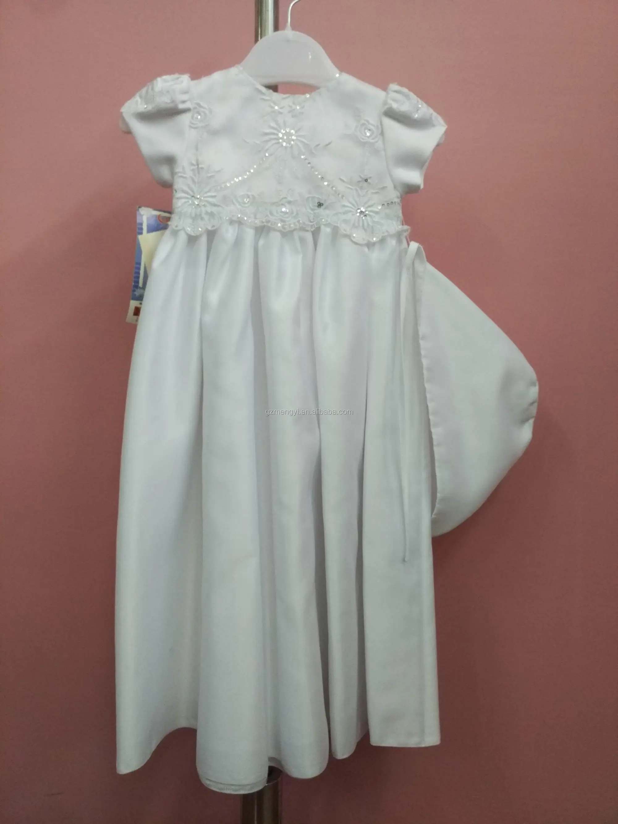 satin christening gown