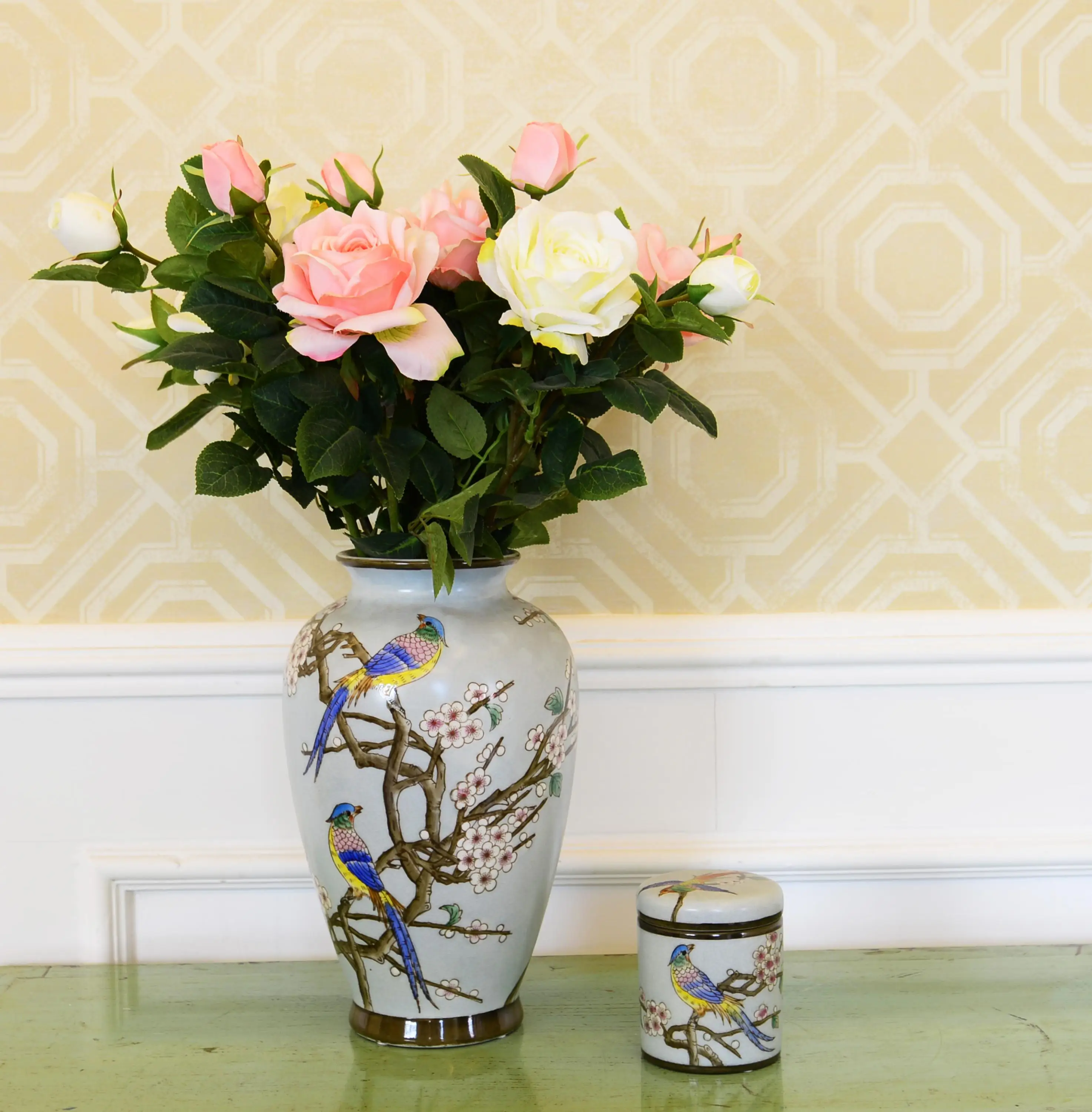 Chinese Modern Ceramic Types Of Flower Vase Painting Designs Wedding ...