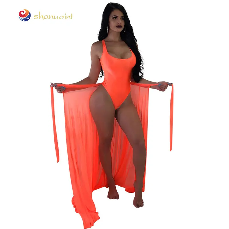 

Sexy Young Girl Two Pieces With Cover Up Low Cut Swimwear In Guangzhou, Customzied