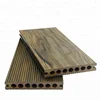 Art Color 3D Embossed WPC Hollow types of outdoor decking