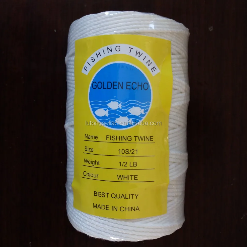 

10S/21 nylon fishing twine in spool, White