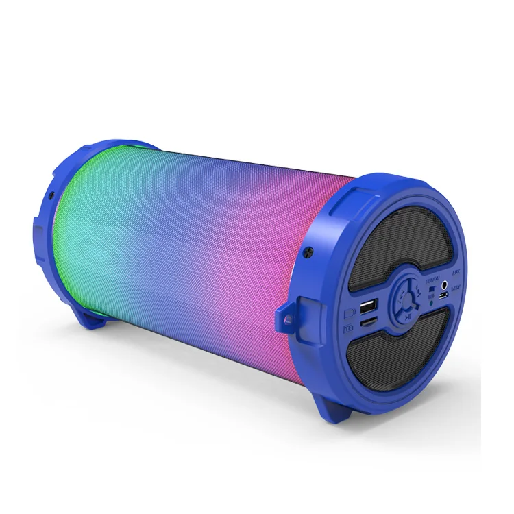 Myon Portable Bazooka Bluetooth Speaker Factory Oem Odm Plastic Usb Tf Fm Radio With Led Light