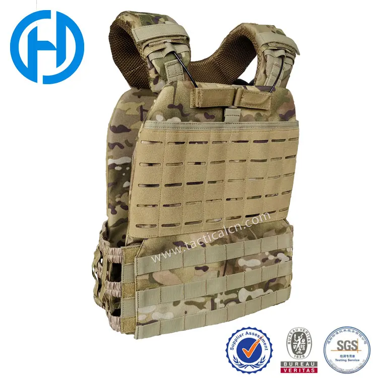 
Weight vest cp color laser cut plate carrier vest for Tactical crossfit training 