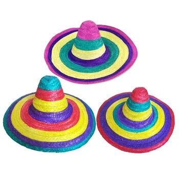 Custom Made Colorful Unisex Festival Wide Brim Paper Straw Hats ...