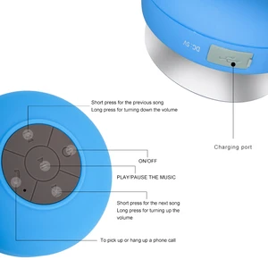 Factory Direct  Waterproof IPX4 Splash Proof Portable Mini Wireless Bluetooth Speaker