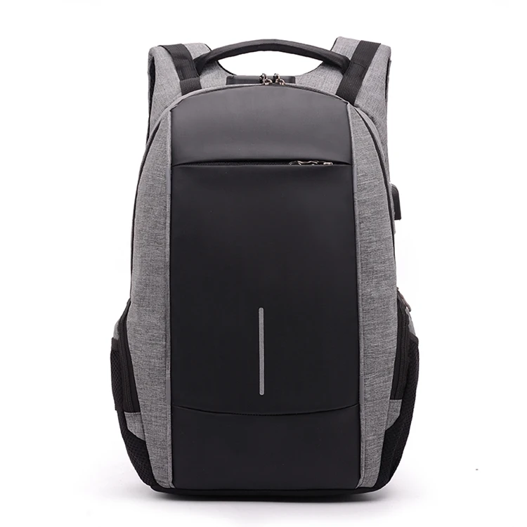 

High Quality Multifunction Laptop Waterproof Durable Men Black Anti Theft Backpack, As picture backpack bag with usb charger