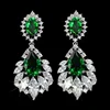 Gorgeous Bridal Jewelry Bridesmaid Gift AAA Cubic Zirconia Teardrop Dangle Earrings